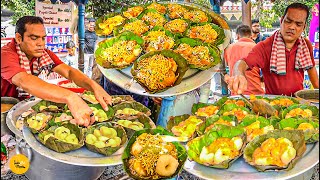 Bhubaneswar Famous Breakfast Dahi Bara Aloo Dum Ghugni Chaat Making Rs 30 Only l Odisha Food Tour [upl. by Tamara224]