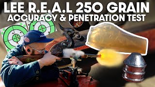 How effective are Lee REAL 250 Grain Conicals  Hawken Muzzleloader Accuracy Ballistic Gel Test [upl. by Bellew803]