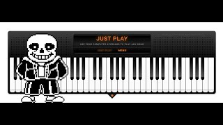 Undertale  Asgore Theme Virtual Piano Sheets [upl. by Einnalem]