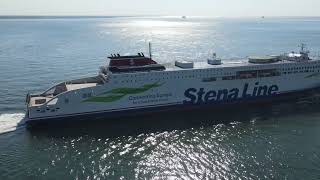 Stena Estelle passes Vlissingen on the Western Scheldt [upl. by Akceber445]