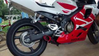 Coffman exhaust on 2001 Honda F4i [upl. by Grenville]