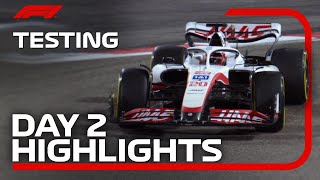 Day 2 Highlights  2022 F1 PreSeason Test Bahrain [upl. by Ecirtap]