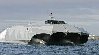 Super Fast US Navy M80 Stiletto Stealth Ship [upl. by Anirbak]