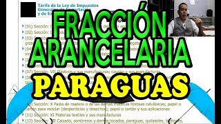 FRACCIONES ARANCELARIAS PARAGUAS [upl. by Ekle]