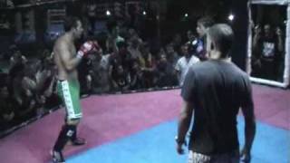 BBQ Beatdown 6  Claire Haights beats male opponent  MMA in Thailand [upl. by Harlie]