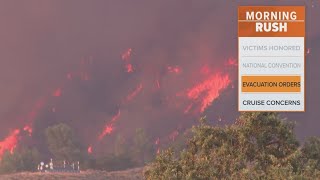 California wildfires Lake Fire causes evacuations [upl. by Kalina]