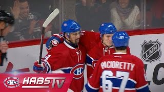 Le but dassurance de Plekanec  Plekanec tips shot past Mrazek [upl. by Kameko878]