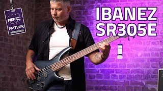 Ibanez SR305E 5 String Electric Bass  Exclusive Iron Pewter Finish [upl. by Filipe]