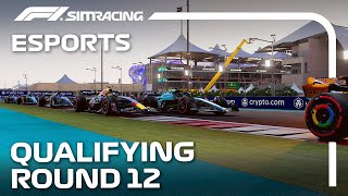 LIVE Qualifying I F1 Sim Racing World Championship 20232024 I Round 12 I Yas Marina [upl. by Eninnaej144]