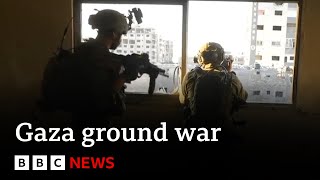 Special report Inside Gaza with Israeli forces  BBC News [upl. by Niwhsa]