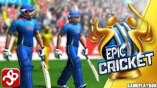 Epic Cricket – Big League Game By Moong Labs  iOSAndroid  Gameplay Video [upl. by Aiselad]