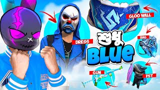 র‍্যাংকে সব নীল রঙ এর ITEMS নিয়ে ONLY BLUE COLOR চ্যালেঞ্জ 😱 চারিদিকে শুধুই নীল 😵 FREE FIRE TRIPLE R [upl. by Ahsiri]