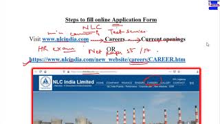 NLC Online Application Form Filling Process Step by StepNLC India Limited Registration Process [upl. by Nevil]