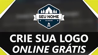 Como criar logotipos online grátis  SEM PROGRAMAS  VÁRIOS MODELOS [upl. by Kooima]