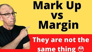 Markup vs Margin they are not the same thing [upl. by Sidwell]