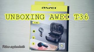 UNBOXING AWEI T36  Primo Sapiendante [upl. by Claudelle818]