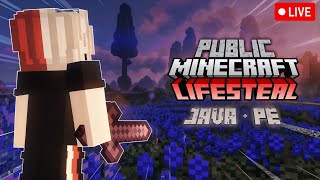 Public Lifesteal Smp Server JavaPocket minecraft live [upl. by Mendive]