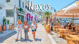 Naxos Greece from the BEACH to the OLD TOWN walking tour 4k Greece 2024 [upl. by Nnylanna154]