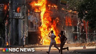 Dozens killed in Bangladesh protests calling for prime minister to resign [upl. by Prosper]