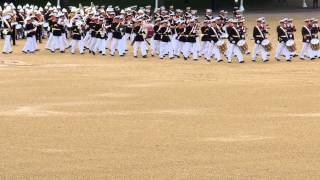 Massed Bands Royal Marines Beating Retreat 2014 [upl. by Alisha]