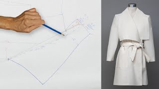 Drafting a Womens Wrap Coat [upl. by Yance]