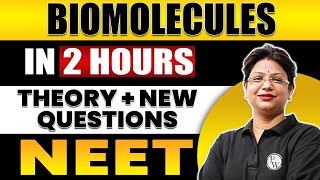 BIOMOLECULES in 2 Hours  All Theory  Expected Questions for NEET [upl. by Atthia]