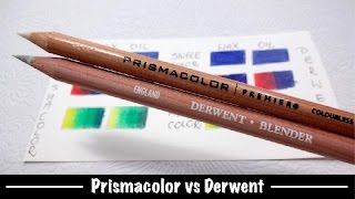 Blenders TEST  Prismacolor vs Derwent  Review [upl. by Eirena]