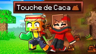 Minecraft mais tout ce que je touche devient du CACA [upl. by Onivag]