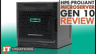 HPE ProLiant Microserver Gen10 REVIEW  IT Creations [upl. by Mayne]