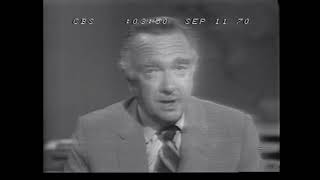 CBS News Broadcast Hostage Release Agreement Nixon Announces New Airline Security Sept 11 1970 [upl. by Janine]