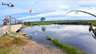 Fishing The Spillway When ALL The Cops Showed Up Looking For The Bank Robber [upl. by Aluk]