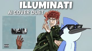 Noriaki Kakyoin amp Mordecai  Illuminati AI Cover [upl. by Notrom]