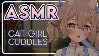 【 ASMR 】Comfy Cat Girl Cuddles while Sick ♡ Triggers ♡ Whispering ♡ Comfort ♡ Heartbeats 「Vtuber」 [upl. by Anelahs247]