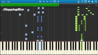 Alan arr The Simpsons Theme  Piano  Synthesia [upl. by Ronn]