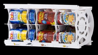 Stockpile Storage  Shelf Reliance Cansolidator Food Rotating System [upl. by Harbour]