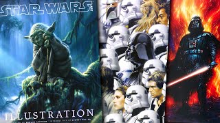 Star Wars Art Illustration book preview🌌 Original trilogy amp Prequel trilogy drawing and paintings [upl. by Francklyn49]