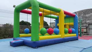 8x4x4m inflatable funny sports game basketball game [upl. by Dodi]