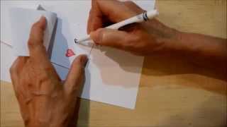 How To Draw a Quick and Easy Flip Book  Arrow Through A Heart [upl. by Pachston]