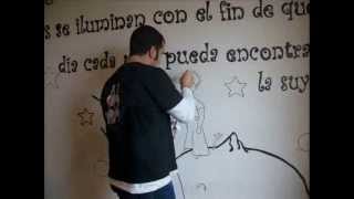 VIDEO MURAL PINTADO INFANTIL PRINCIPITO [upl. by Erick]