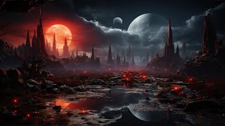 Otherworldly Slumber Calming Sleep Music for a Foggy Night on an Alien Planet Black Screen [upl. by Sello467]