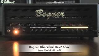 Bogner Uberschall Rev2 Green with 6ca7 Tubes through Bogner Uberkab [upl. by Nolra]