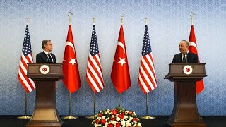 Antony Blinken en Turquie  Washington veut accélérer ladhésion de la Suède et la Finlande à lOTAN [upl. by Alhak913]