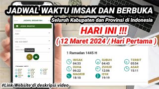 Jadwal Waktu Berbuka amp Imsakiyah Hari Ini  Jadwal Waktu Berbuka Hari ini  12 Maret 2024 [upl. by Gide]