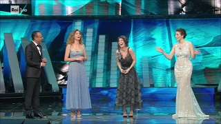 Sanremo 2017  Giusi Buscemi Diana Del Bufalo e Alessandra Mastronardi [upl. by Sinnoda]