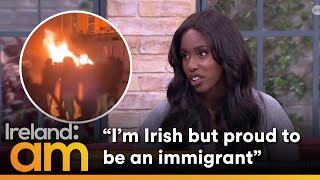 Katja Mia reacts to the violence in Dublin City last night  Ireland AM [upl. by Arawaj760]