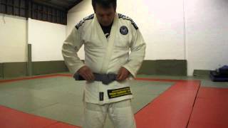 Super tidy tidy tidy tidy Jiu Jitsu belt knot [upl. by Akirret]