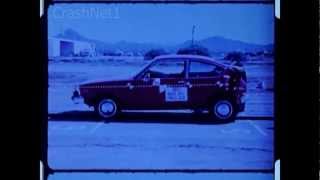 Buick Opel  1978  Rear Crash Test by NHTSA  CrashNet1 [upl. by Ycnan]