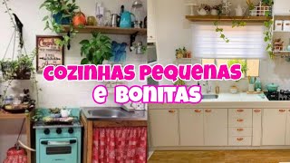 Cozinhas pequenas e bonitas  mais de 30 ideias pra se inspirar [upl. by Vaules]