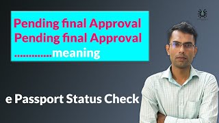 pending final approval e passport bd 2023  e passport status check [upl. by Dnar]