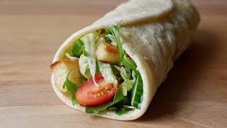 Caesar Salad Wraps Rezept  Caesar Wraps Recipe  ENG SUBS [upl. by Assenat202]